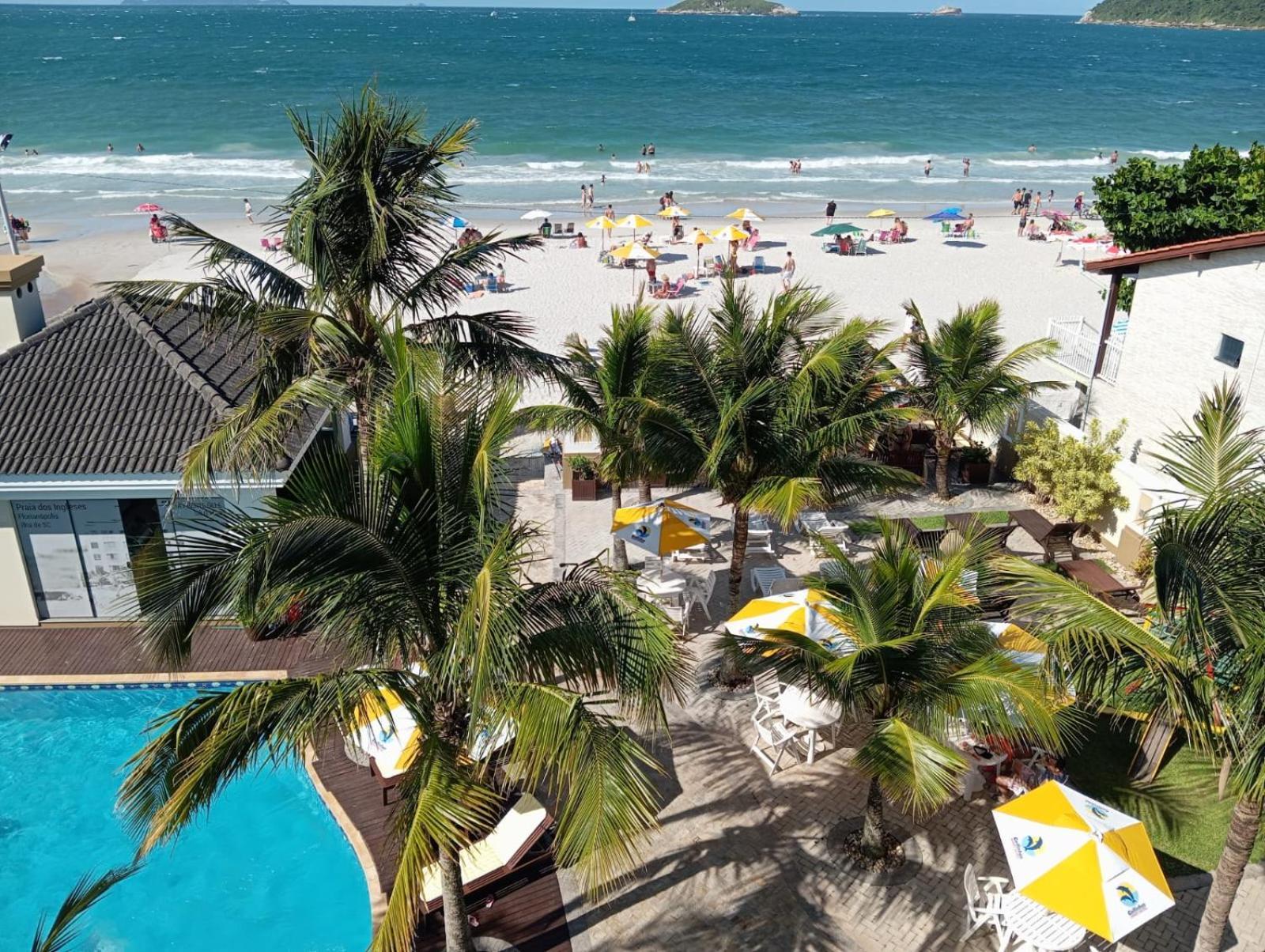 Golfinhos Apart-Hotel - Apto Terreo Frente Ao Mar!!! Florianópolis Dış mekan fotoğraf